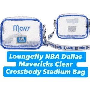 Loungefly Dallas Mavericks Clear Crossbody with Blue Trim